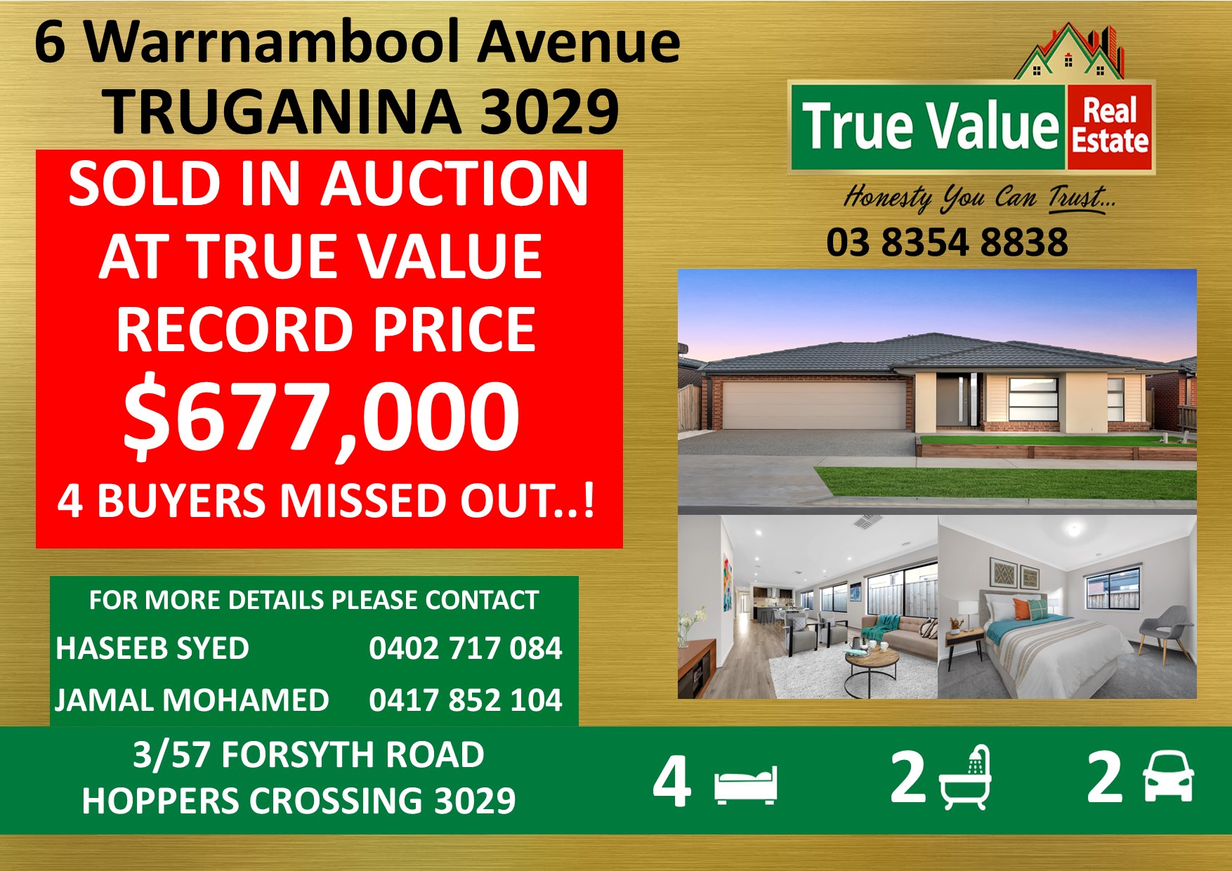 6 WARRNAMBOOL AVENUE, TRUGANINA, 3029